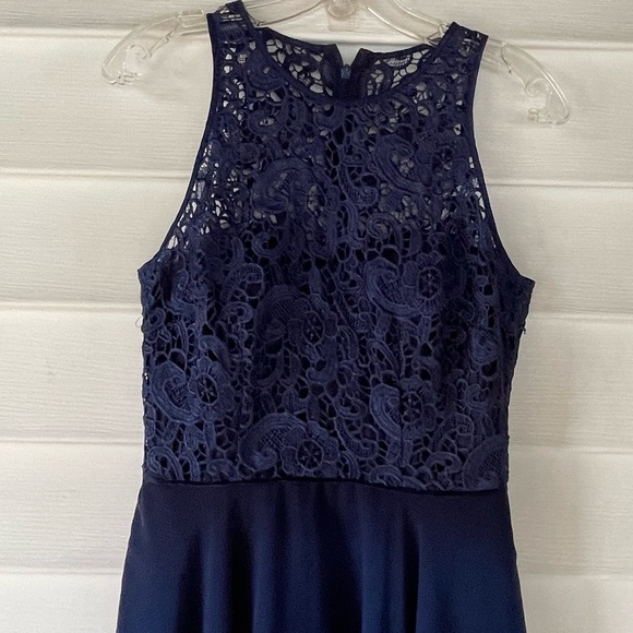 Aidan Matrix Lace & Chiffon Party Cocktail Dress Sz 4 - Picture 10 of 13